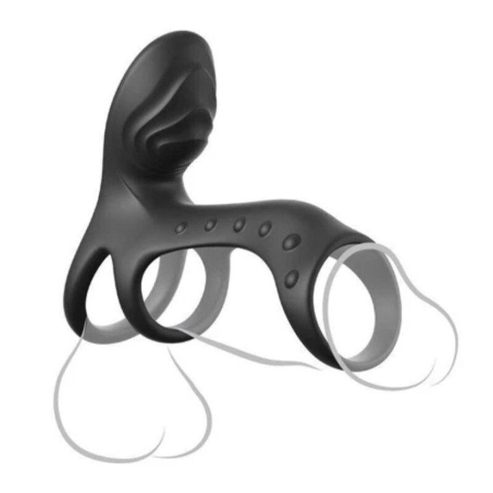 Ultimativer Paar-Cage-Pro-Vibrations-Penisring 19,5 cm von Fantasy C-Ringz