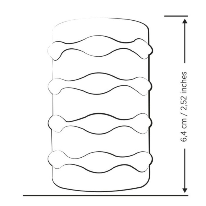 Mosh Transparenter Männermasturbator mit 6 cm Wendbarer Hülle von Romp