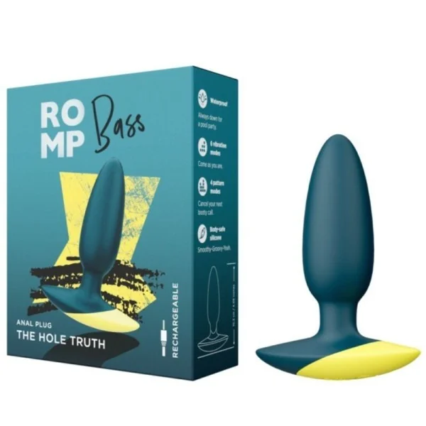 Bass Plug Analvibrator 10 cm Grün von Romp
