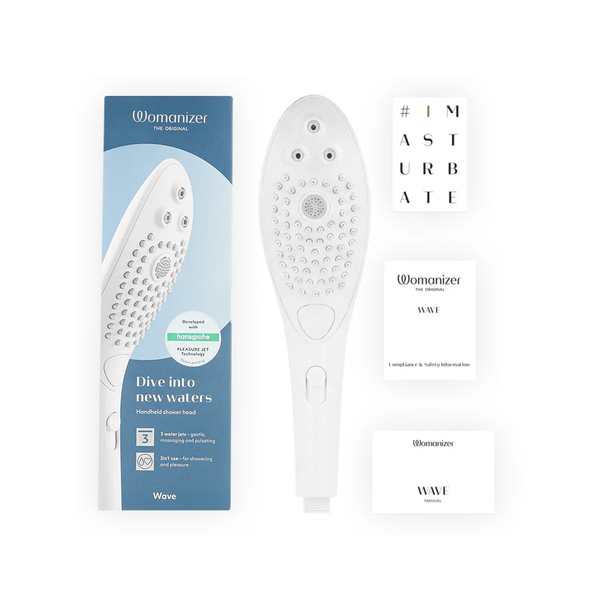 Wave Klitoralstimulierender Duschkopf Weiss von Womanizer | Fesselliebe.de