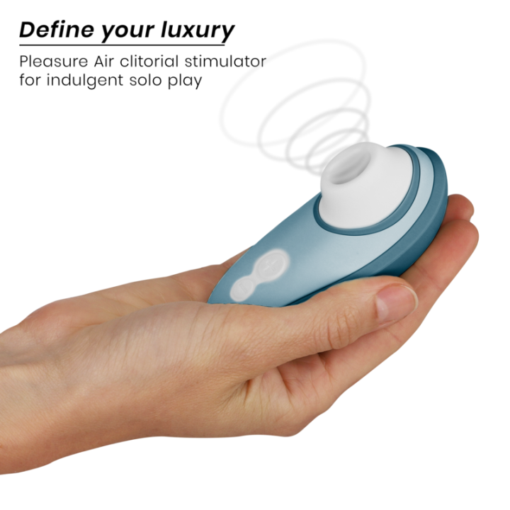 Liberty 2 Klitorisstimulator & Saugrohr Blau von Womanizer | Fesselliebe.de