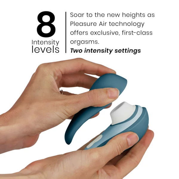 Liberty 2 Klitorisstimulator & Saugrohr Blau von Womanizer | Fesselliebe.de