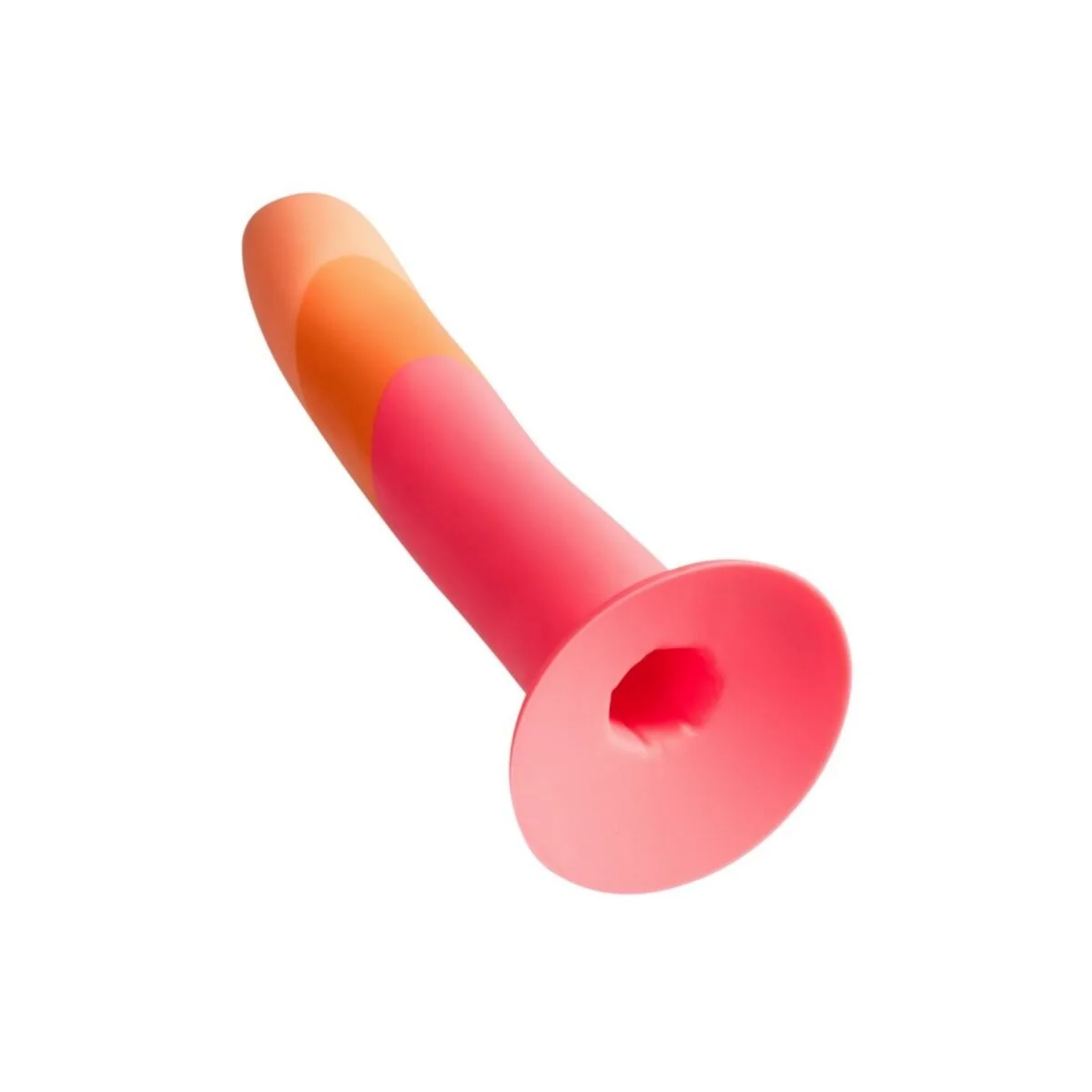 Dizi Silikon-Dildo mit Saugnapf, Dreifarbig, 18 cm von Romp