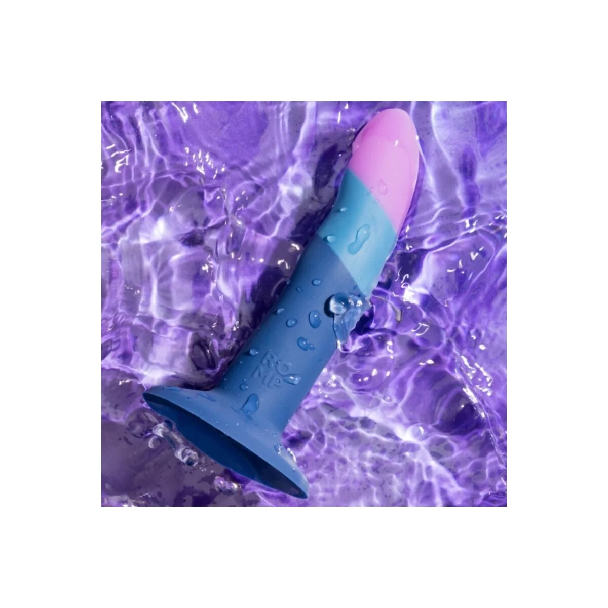 Piccolo Silikondildo mit Dreifarbigem Saugauffang 14 cm von Romp