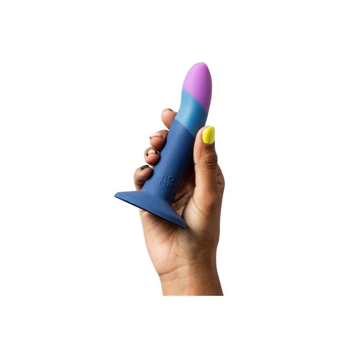 Piccolo Silikondildo mit Dreifarbigem Saugauffang 14 cm von Romp