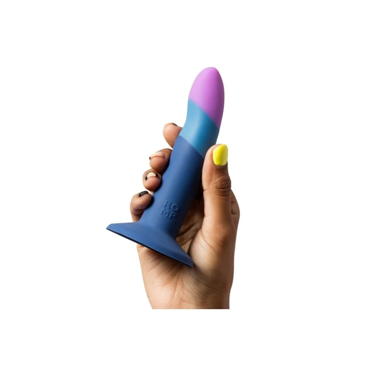 Piccolo Silikondildo mit Dreifarbigem Saugauffang 14 cm von Romp