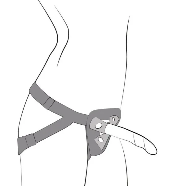 Piccolo Silikondildo mit Dreifarbigem Saugauffang 14 cm von Romp