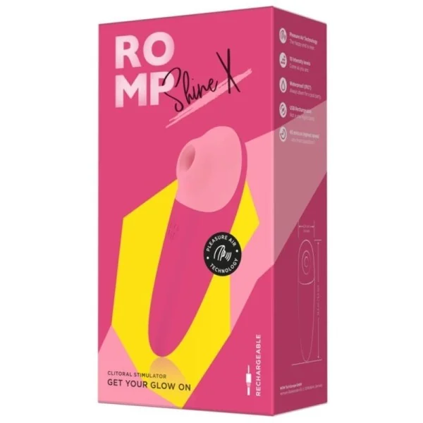 Shine X Klitoris-Saugfunktion, 10 Stufen, Rosa von Romp