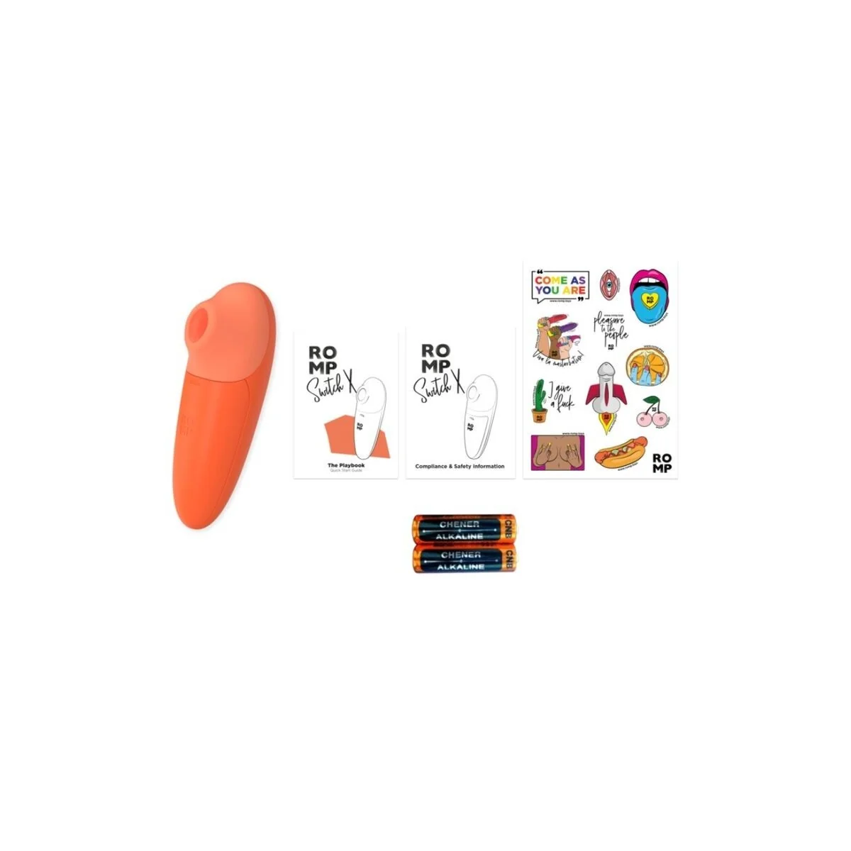 Switch X Klitorisstimulator, 6 Stufen, Orange von Romp