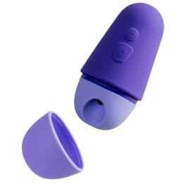 Kostenloser X Klitoralstimulator mit Deckel, 10 Stufen, Wiederaufladbar, Lila von Romp