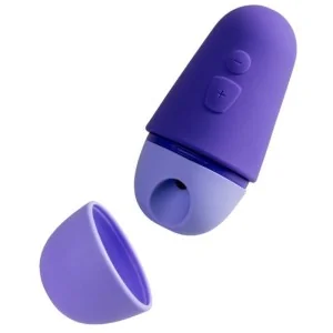 Kostenloser X Klitoralstimulator mit Deckel, 10 Stufen, Wiederaufladbar, Lila von Romp