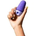 Kostenloser X Klitoralstimulator mit Deckel, 10 Stufen, Wiederaufladbar, Lila von Romp