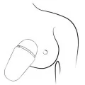 Kostenloser X Klitoralstimulator mit Deckel, 10 Stufen, Wiederaufladbar, Lila von Romp