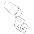 Kostenloser X Klitoralstimulator mit Deckel, 10 Stufen, Wiederaufladbar, Lila von Romp