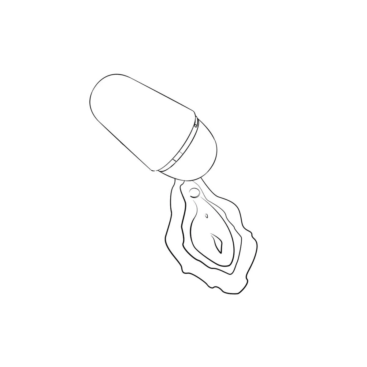Kostenloser X Klitoralstimulator mit Deckel, 10 Stufen, Wiederaufladbar, Lila von Romp
