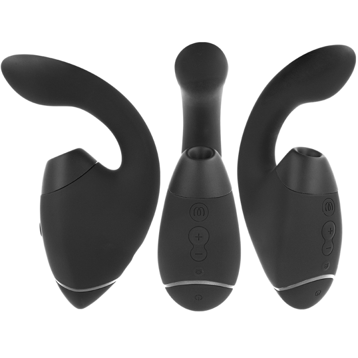 Duo Next Doppelter Klitoris- & G-Punkt-Stimulator Schwarz von Womanizer | Fesselliebe.de