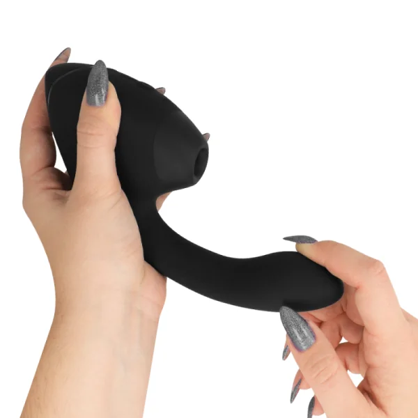 Duo Next Doppelter Klitoris- & G-Punkt-Stimulator Schwarz von Womanizer | Fesselliebe.de