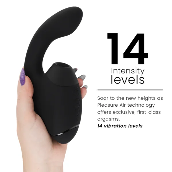 Duo Next Doppelter Klitoris- & G-Punkt-Stimulator Schwarz von Womanizer | Fesselliebe.de