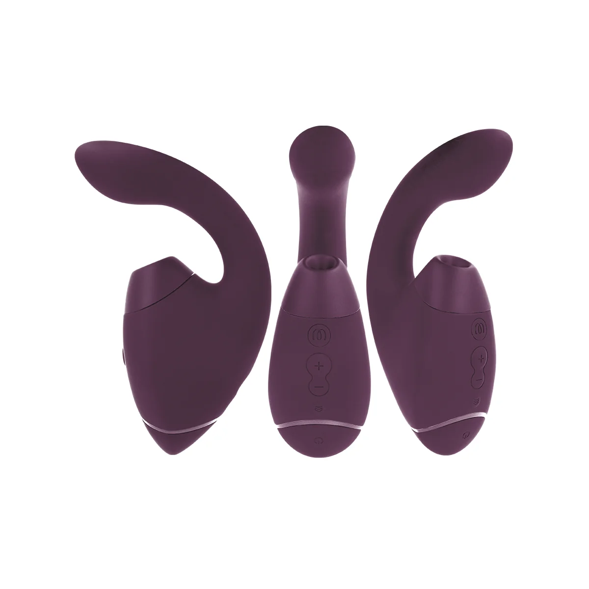 Duo Next Doppelter Klitoris- & G-Punkt-Stimulator Dunkellila von Womanizer | Fesselliebe.de