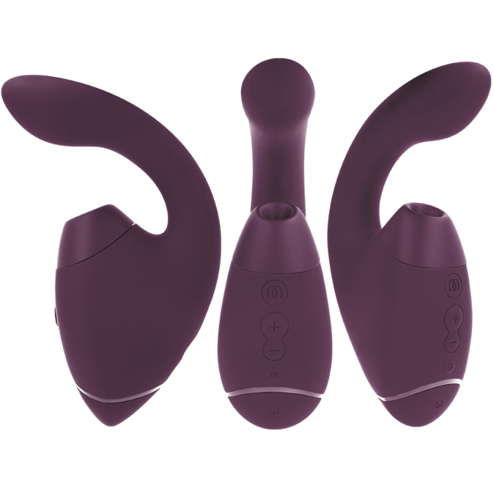 Duo Next Doppelter Klitoris- & G-Punkt-Stimulator Dunkellila von Womanizer | Fesselliebe.de