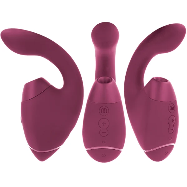 Duo Next Doppelter Klitoris- & G-Punkt-Stimulator, Dunkles Rosa von Womanizer | Fesselliebe.de