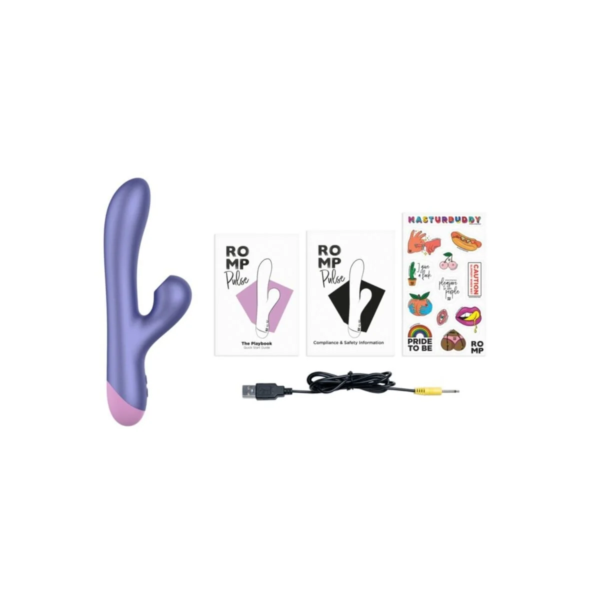 Pulse Rabbit Dual G-Punkt Vibrator Elektrisch Blau von Romp