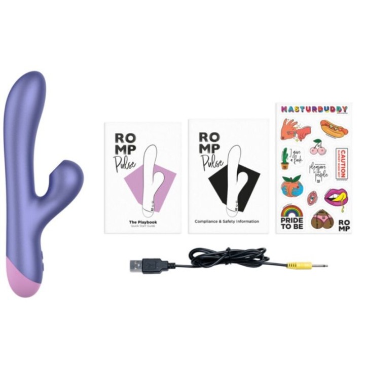 Pulse Rabbit Dual G-Punkt Vibrator Elektrisch Blau von Romp