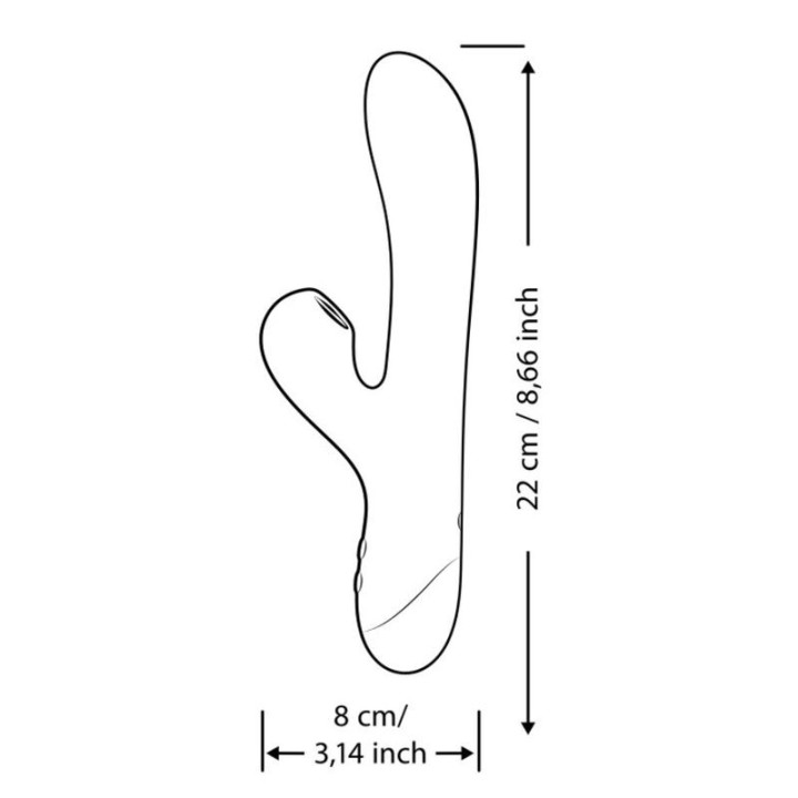 Pulse Rabbit Dual G-Punkt Vibrator Elektrisch Blau von Romp