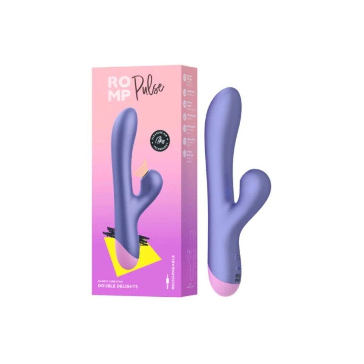 Pulse Rabbit Dual G-Punkt Vibrator Elektrisch Blau von Romp