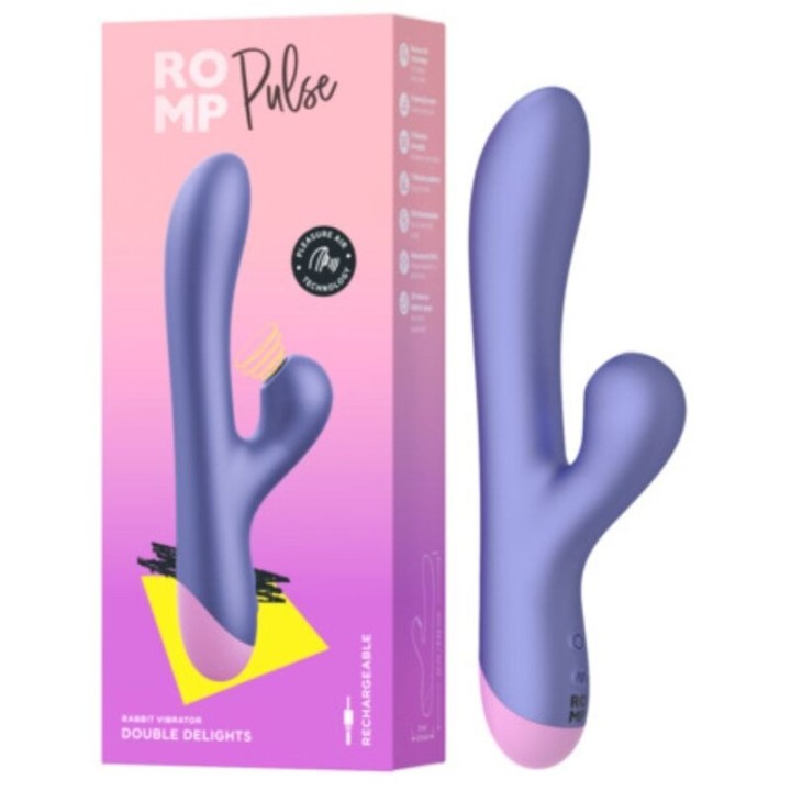Pulse Rabbit Dual G-Punkt Vibrator Elektrisch Blau von Romp