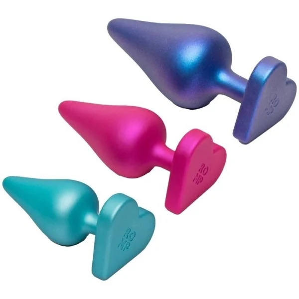 Luster Anal Trainingsset S/M/L mit Herzförmiger Basis von Romp