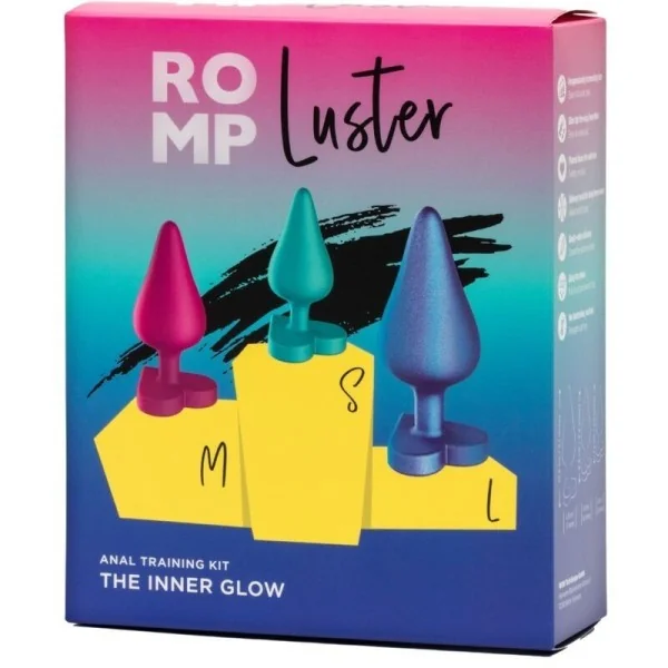Luster Anal Trainingsset S/M/L mit Herzförmiger Basis von Romp