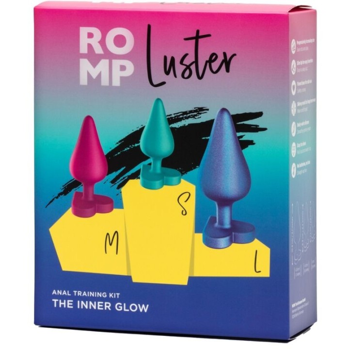 Luster Anal Trainingsset S/M/L mit Herzförmiger Basis von Romp