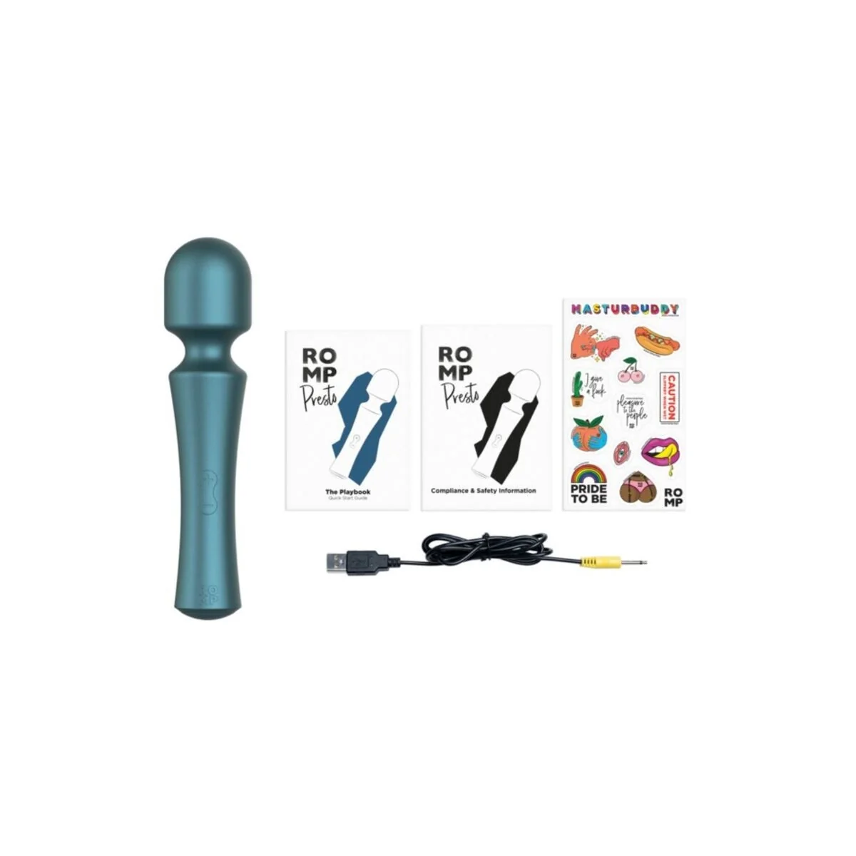 Presto Mini-Stabvibrator Flexibler Kopf Grün von Romp