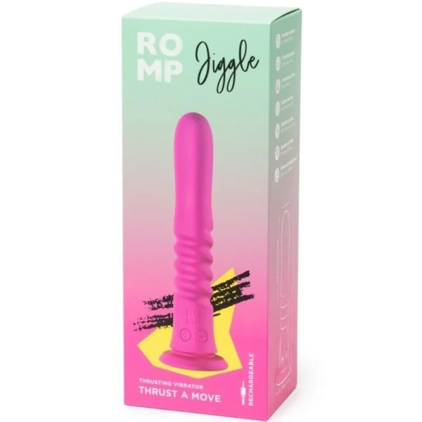 Jiggle auf- und ab-Vibrator mit Rosa Saugnapf von Romp