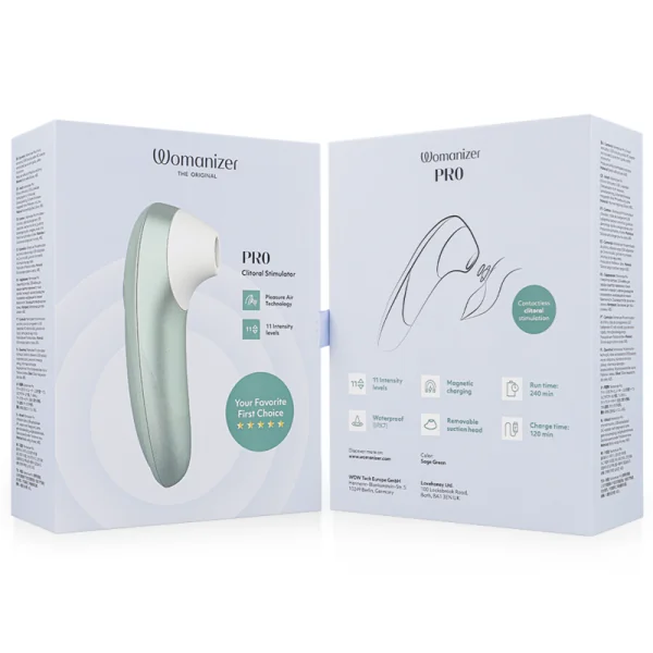 Pro Vibrant Klitoralstimulator Salbeigrün von Womanizer