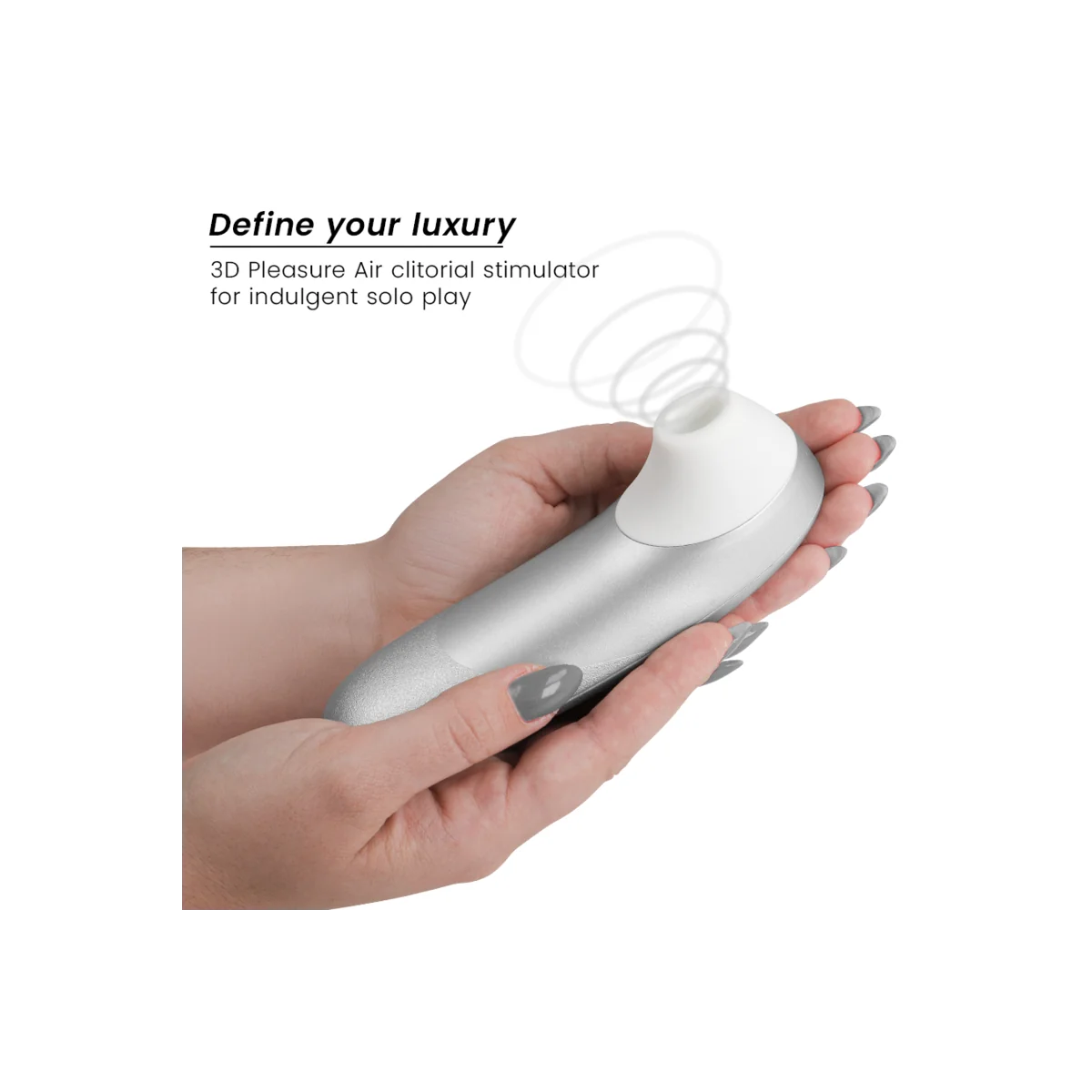 Pro Vibrant Klitoralstimulator Silbergrau von Womanizer
