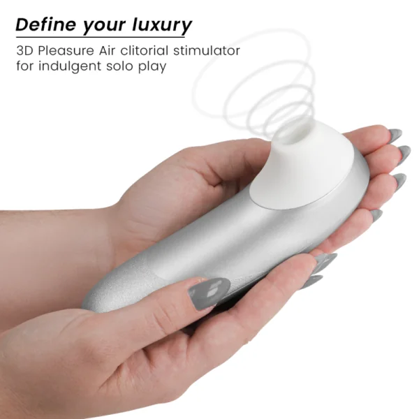 Pro Vibrant Klitoralstimulator Silbergrau von Womanizer