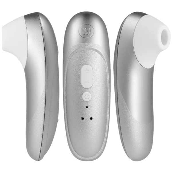 Pro Vibrant Klitoralstimulator Silbergrau von Womanizer