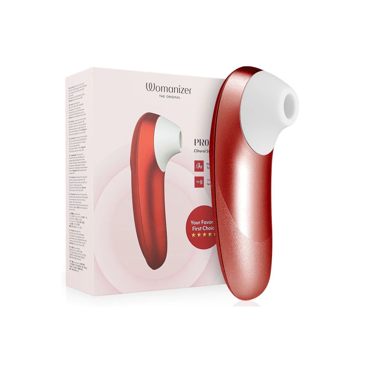 Pro Vibrant Klitoralstimulator Burgunder von Womanizer
