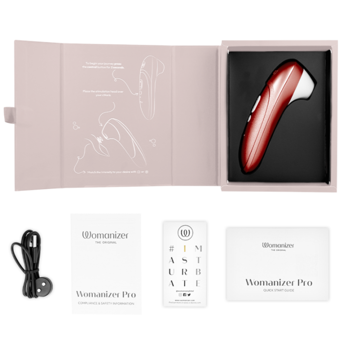 Pro Vibrant Klitoralstimulator Burgunder von Womanizer