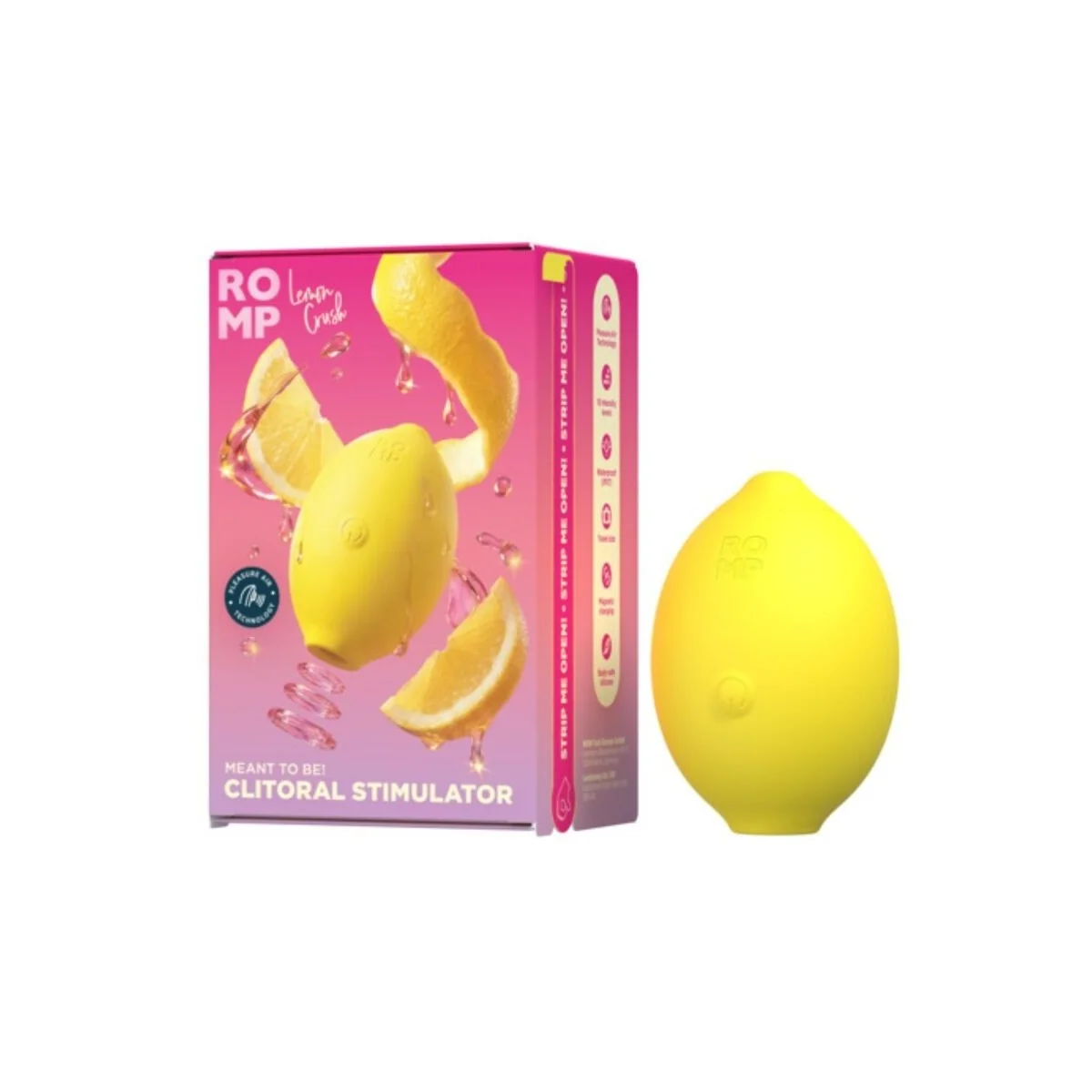Lemon Crush Luft-Kltoralstimulator Gelb von Romp