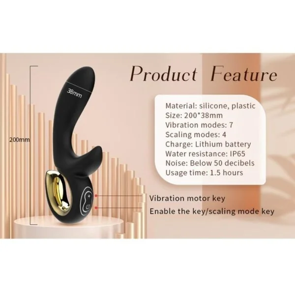 Lulu Magic Stick Rabbit Vibrator Rosa von Nalone