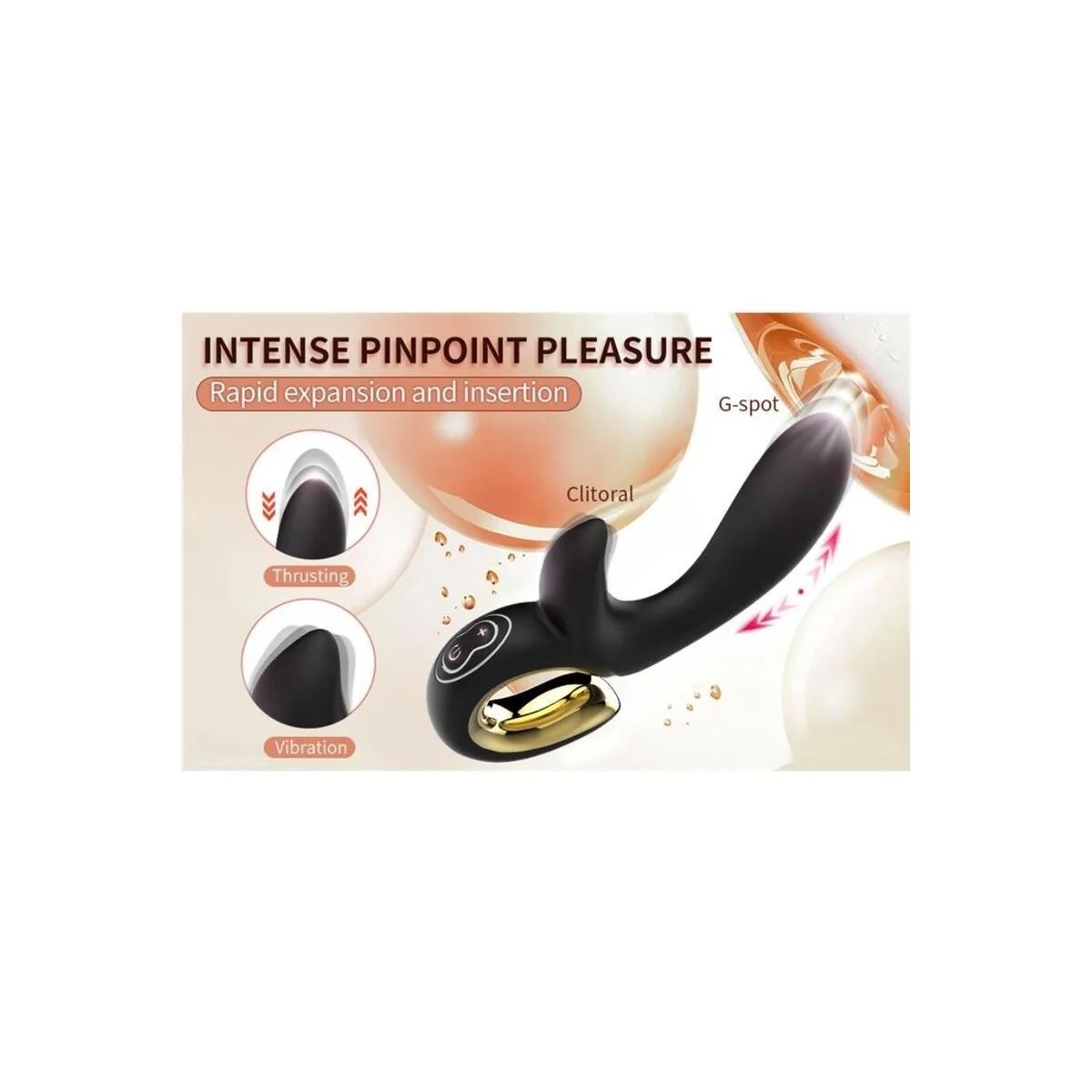 Lulu Magic Stick Rabbit Vibrator Rosa von Nalone