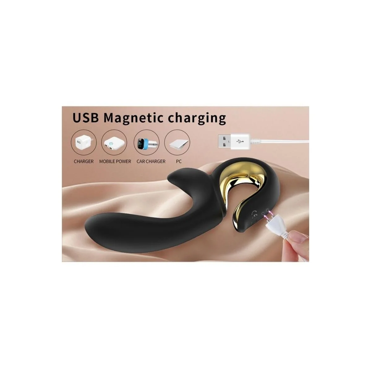 Lulu Magic Stick Rabbit Vibrator Rosa von Nalone