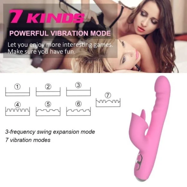 T-May Magic Stick Rabbit Vibrator - Rosa von Nalone