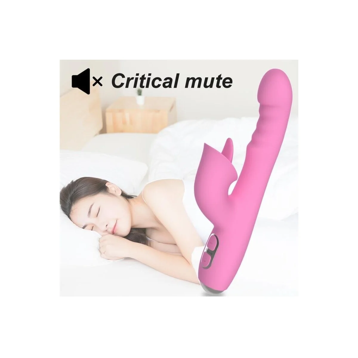 T-May Magic Stick Rabbit Vibrator - Rosa von Nalone