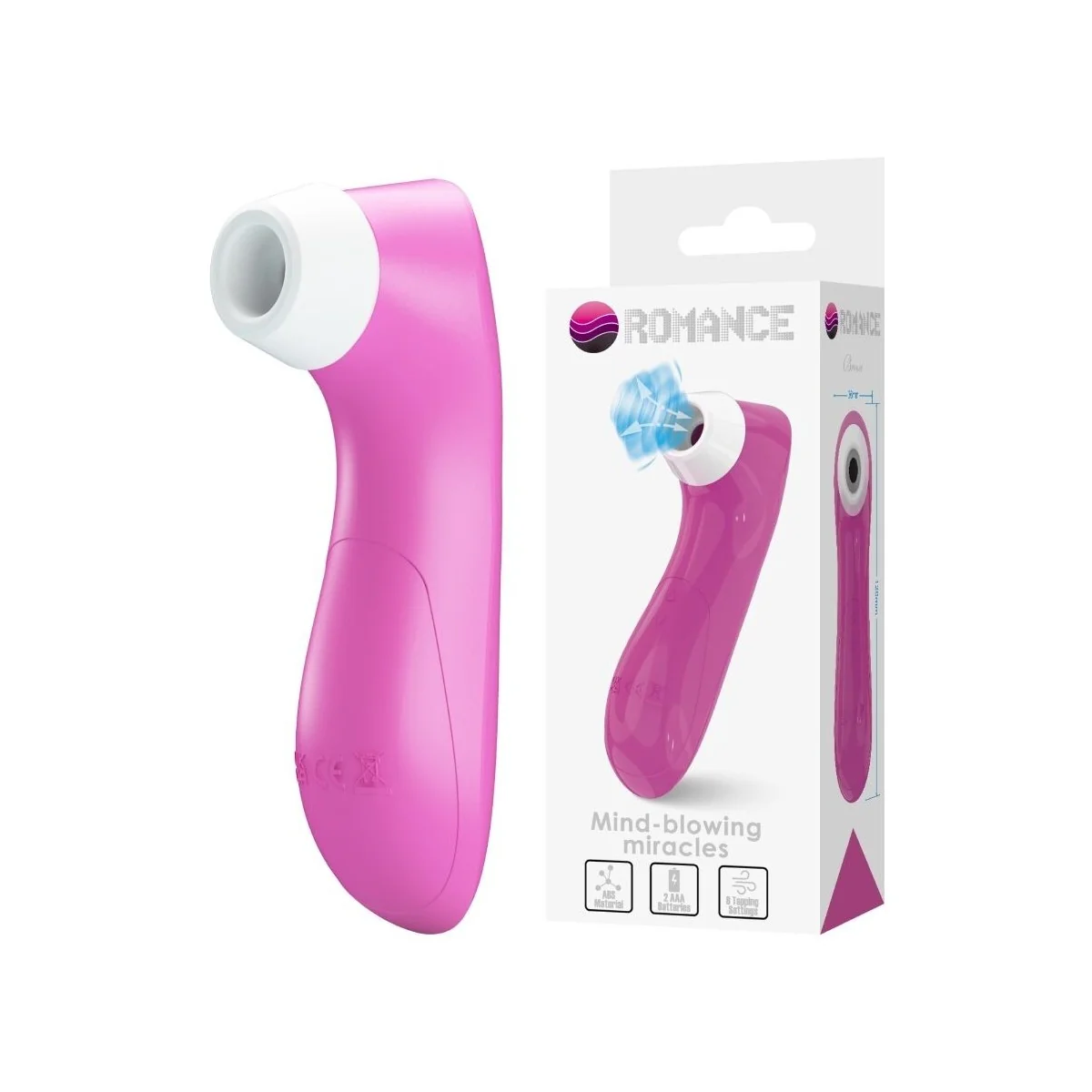 Klitoris-Sauggerät mit Rosa Pulsationstechnologie von Romance