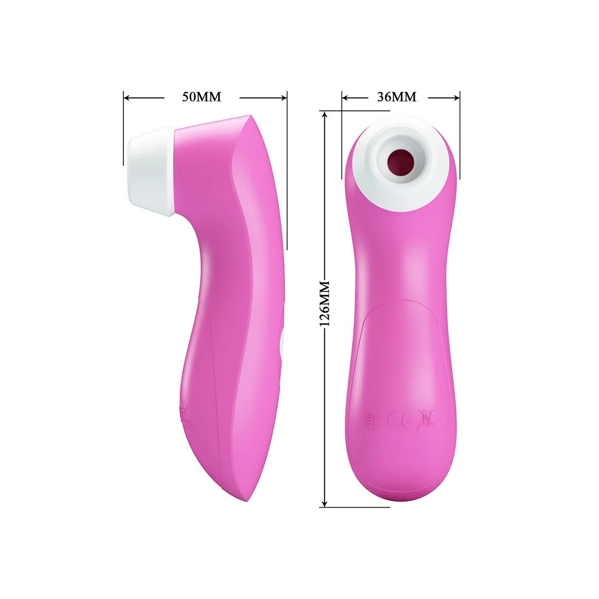 Klitoris-Sauggerät mit Rosa Pulsationstechnologie von Romance