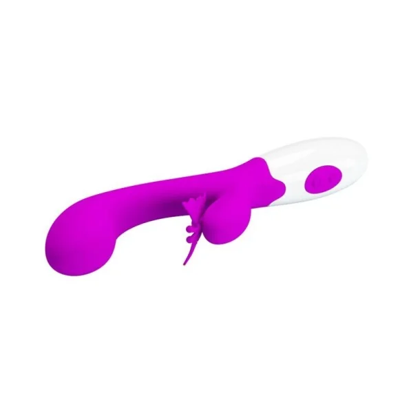 Butterfly Kiss 30-Funktionen-Hasenvibrator Lila von High Tech